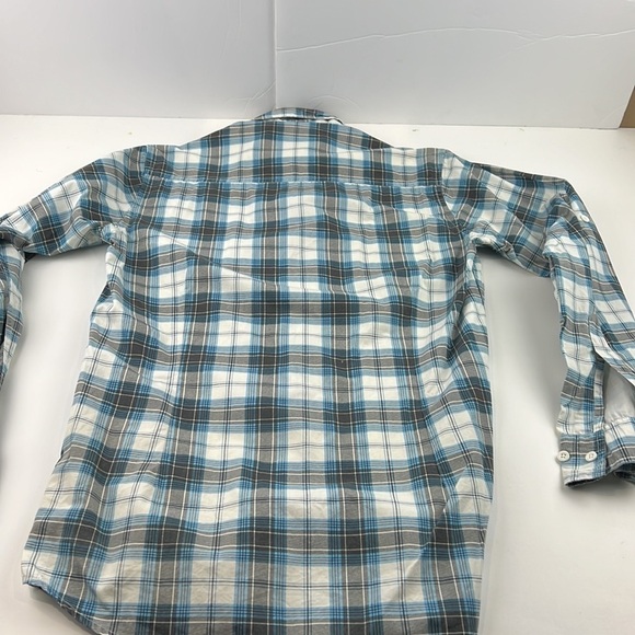 S.Oliver Men's  Blue & White Check Button Up Shirt size Medium - Picture 2 of 13